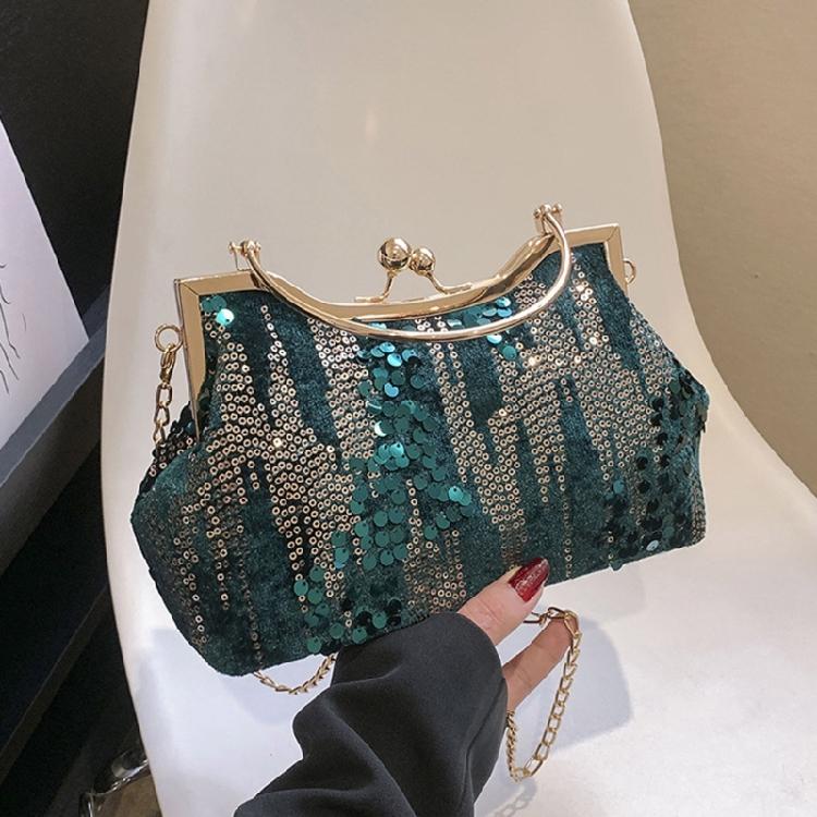Sparkling Sequins Clutch Purses Fashion Handbag Wedding Party Shoulder Bag