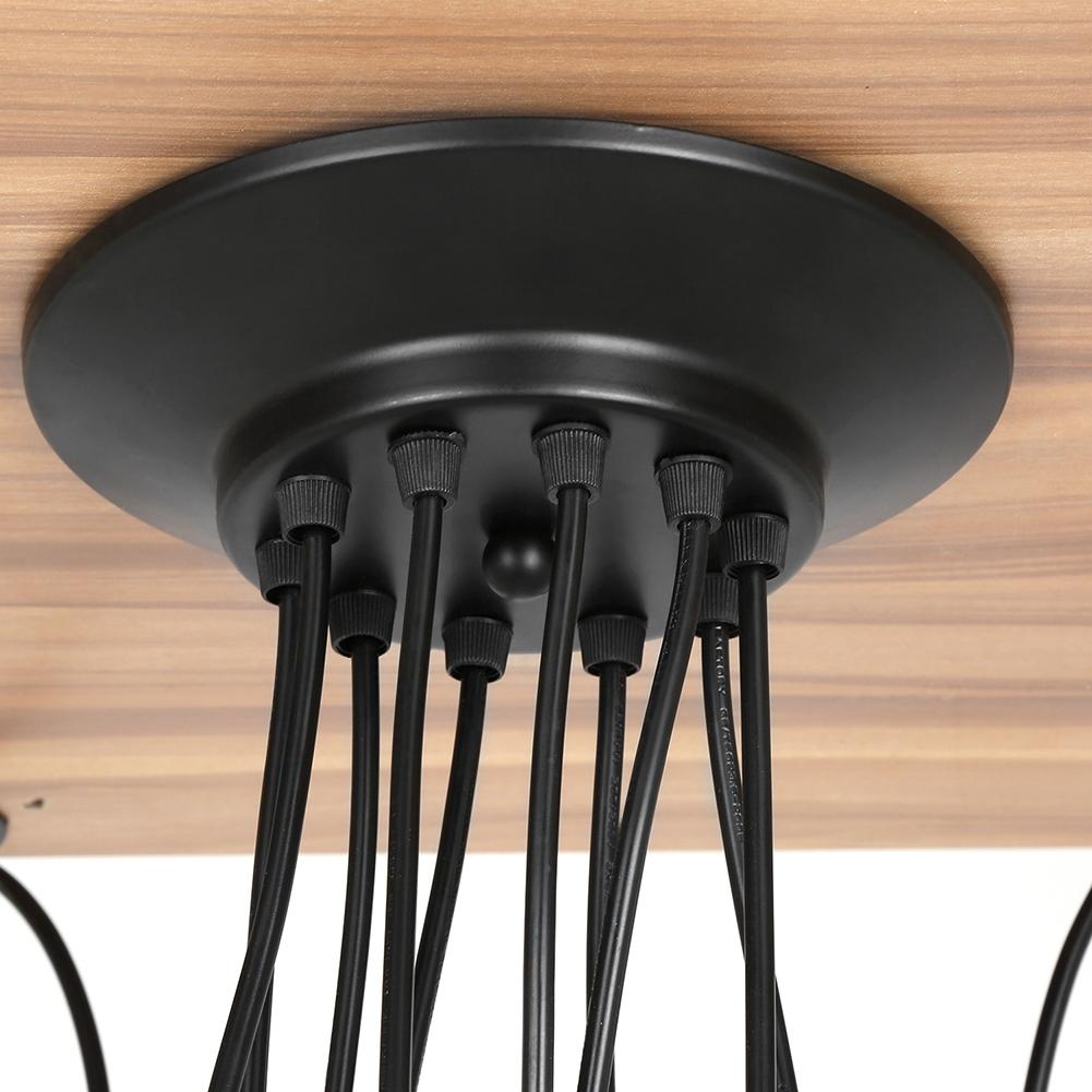 10 Head Industrial Vintage Style Pendant Light Holder Ceiling Lamp Hanger Fixtures