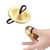 2 Stück Professionelle Fingerbecken für Bauchtanz Einfach zu bedienen mit elastischem Band Poliert Verschleißfest Handbecken für Partys
