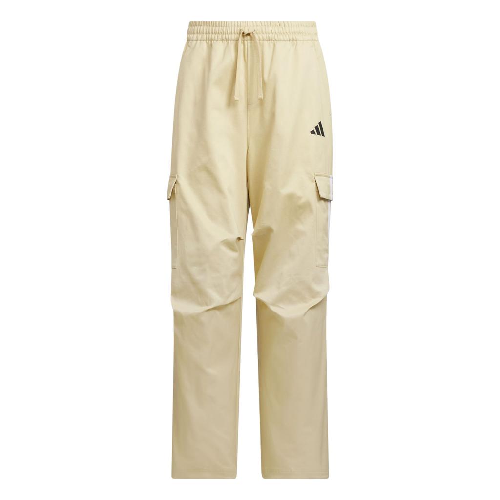 Adidas Casual Pants Men's Mist Light Brown Moderate Straight Fit Pants KF5182