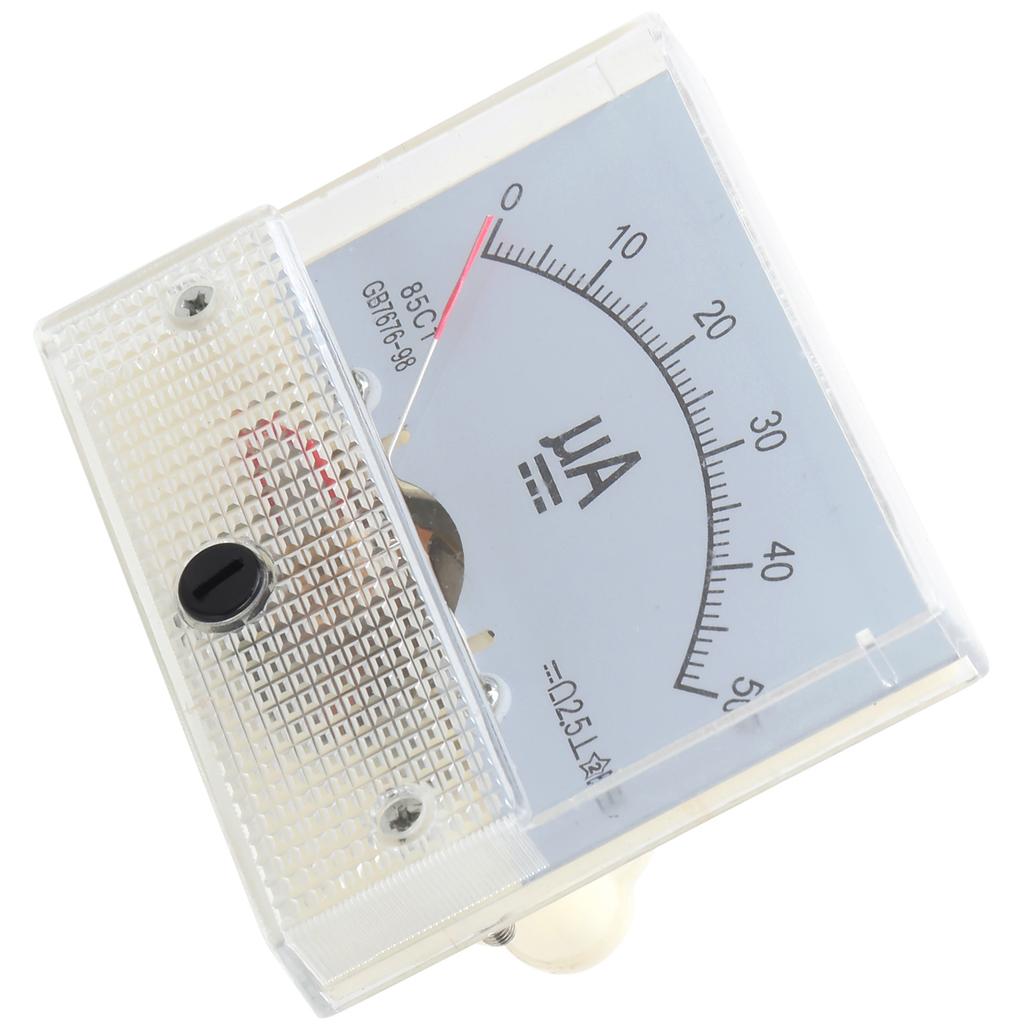 85C1 DC0 50UA Pointer DC Ammeter Head Ampere Meter Line Circuit Measuring Device