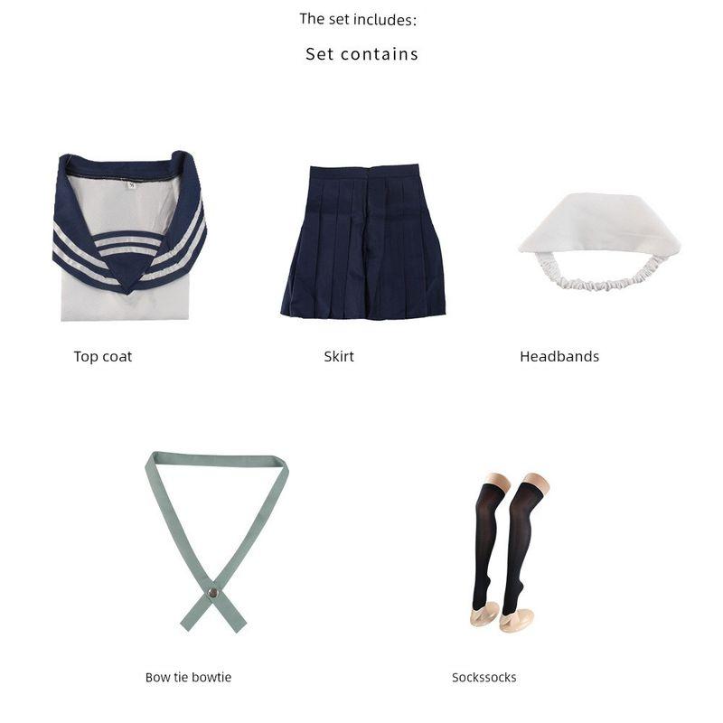 Saitama, Genos, Gojo Satoru, Yuji Itadori Cosplay Anime Costumes Sailor Uniforms Female Cosplay Outfits