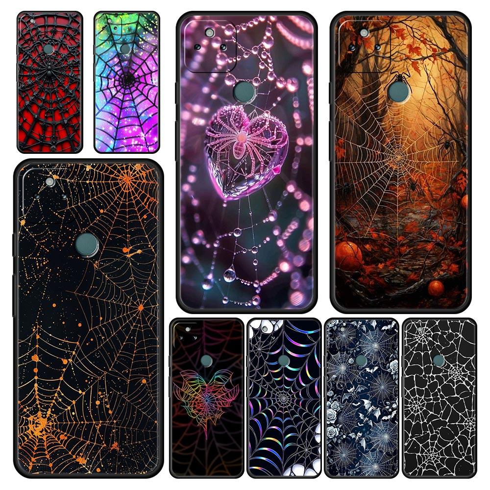 Spider Web Phone Case Cover for Google Pixel 10 9 8 7 6 9A 8A 7A 6A Pro Shockproof Soft TPU 9 Pro XL Shell Capas Funda Coque Bag