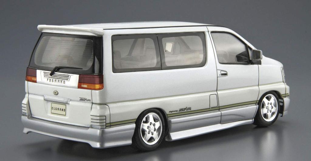 Aoshima Bunka Kyozai The Model Car Series 123 Nissan E50 Elgrand 1999 Plastic Model Kit Co., Ltd. 1/24 No.