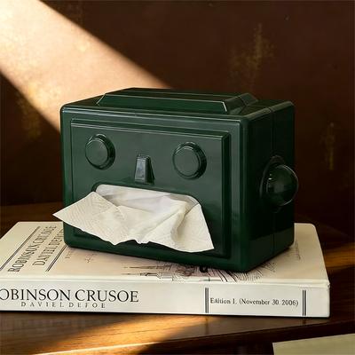 Groene Robot Tissuebox Opberging Servethouder Papieren Doos Huis Bureau Decoratie Tissuehouder Keuken Tissuebox Cadeau voor Vrienden