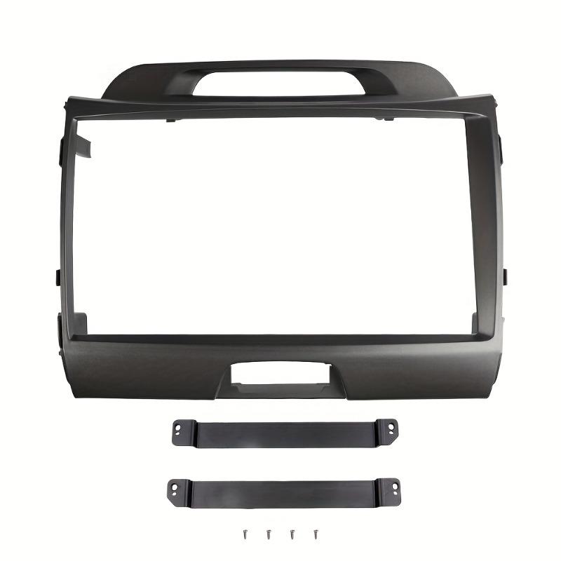 9 Inch Car Radio Fascia for  2010-2016 Stereo Panel Dash Kit Player Faceplate Audio Frame Bezel -Other Plastic: Without Battery