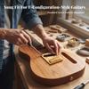 Guitar Bridge Plate with Saddles Adjustable Hardware Long-Lasting for Luthier