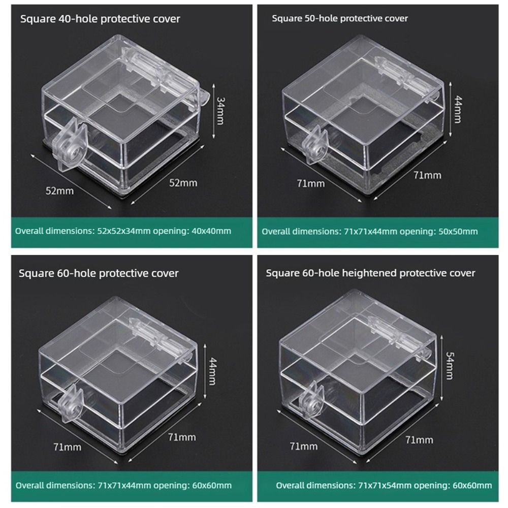 1Pcs Transparent Button Protection Cover Anti Misoperation Cover  for Workshop Automation Setup
