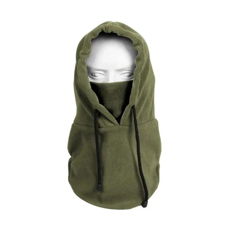 Cagoule Polaire Thermique Coupe-Vent Masque Facial Chauffe-Cou Snood Capuche pour Ski Cyclisme Nouvel Équipement d'Extérieur d'Hiver Idée Cadeau