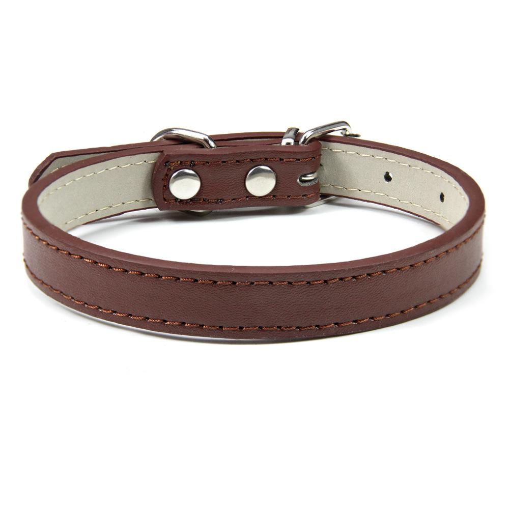 Strictly selected PU leather collar small and medium dog collar 2024 pet collar accessories cat collar