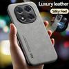 Luxury Leather Funda For Redmi Note 14 Pro Plus Case Car Magnetic Holder Back Cover for Xiaomi Redmy Note14 Note 14Pro + Plus 5G