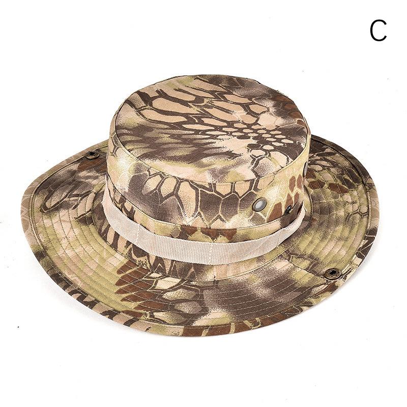 Cappello Mimetico Tattico Cappello Militare Berretti Esercito Uomini Donne Sport all'Aperto Sole Boonie Secchiello Pesca Escursionismo Caccia Arrampicata Cappelli