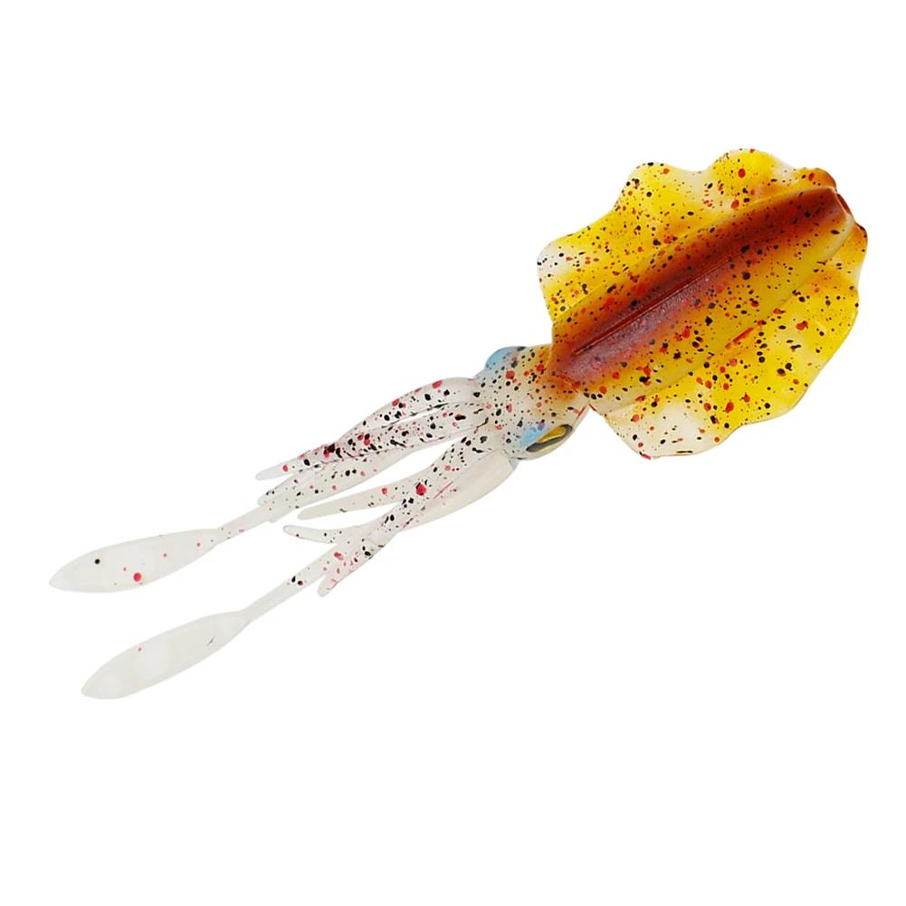 15cm 20g Silicone Soft Artificial Rubber Luminous/UV Squid Jig Fishing Lures For Sea Fishing Trolling Wobbler Bait Fishing Tackl