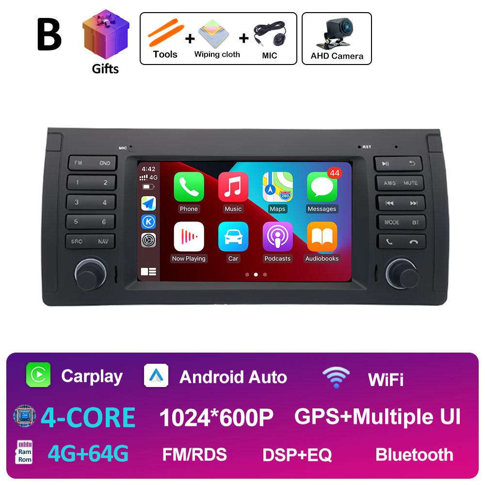 Wireless Carplay Android Auto For BMW E53 QLED IPS Screen Cooling fan Bluetooth WIFI DSP Stereo Autoradio Intelligent System 4G