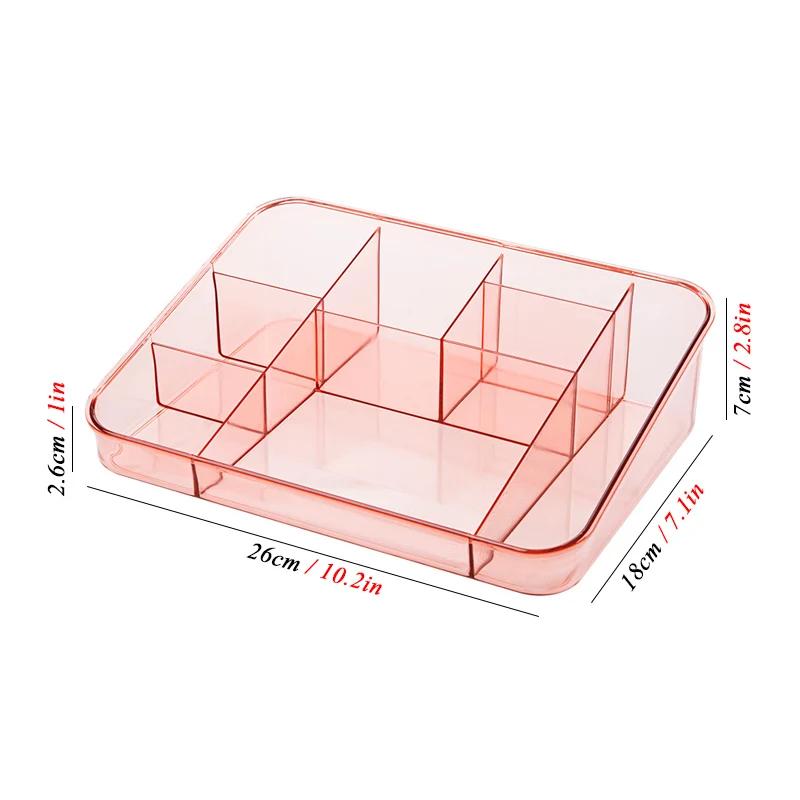 Makeup Cosmetic Storage Box Desk Bathroom Organizer Large Capacity Makeup Display Case Brush Lipstick Holder