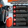 Automatic Fuel Transfer Pump With Auto-Stop, 3.2 GPM Fuel Transfer Pump Battery Powered, 51'' Extra Long Hose, 4 Can Adapters, Portable Fuel Pump