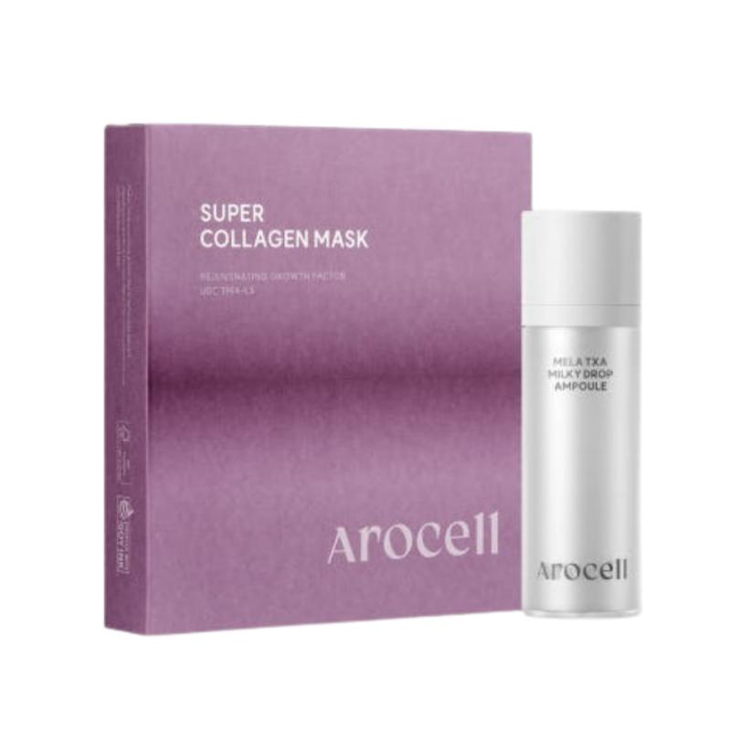 

AROCELL Супер Коллагеновая Маска 43г x4 + Молочная Сыворотка 30мл