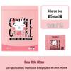 100-Pack Thickened Portable Garbage Bags with Automatic Closure & Cute Print