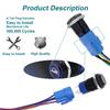 Horn Button, Momentary Push Button Switch, Horn Switch for Car Modification, Push Button Switch a Tail Plug Harness