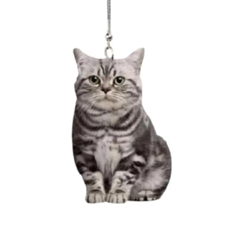 Cute Cat Design Car Hanging Decoration For Home Office And Car Rearview Mirror
