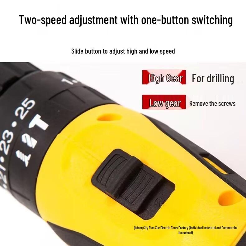 Multifunctional High-Power Impact Drill & Electric Screwdriver with Lithium Battery