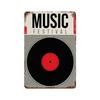 Vintage Rusty Vinyl Records Metal Aluminum Sign Retro Decorative Plate Classic Music Sign Home Studio Bar Man Cave Wall Decor