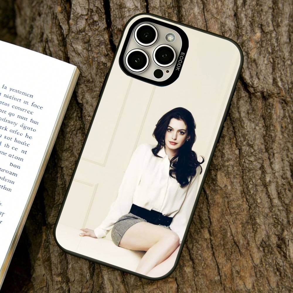 

Anne Hathaway Phone Case For iPhone 17,16,15,14,13,12,11 Plus,Pro Max,XS,Colorful Silver Phone case Funda Cover iPhone15Plus