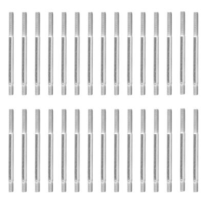 30PCS Double End Threaded Stud Carbon Steel Wear Resistant M6 Double Bolt Studs for Engine 113mm