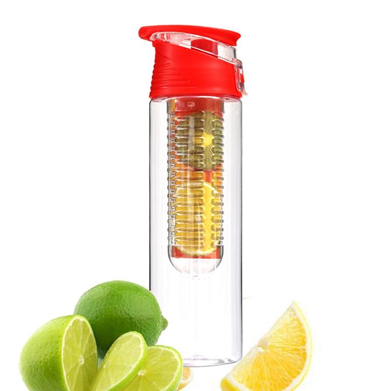 Portable Sport Water Bottles Fruit Infuser Plastic Water Cup Bpa Free 700ml Water Bottles With Filter Juice Shaker Water Cup