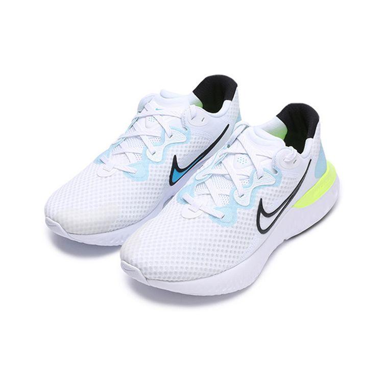 Nike Renew Run 2 'Volt' White Black Light Blue Fury Volt Men's Running Shoes CU3504-100