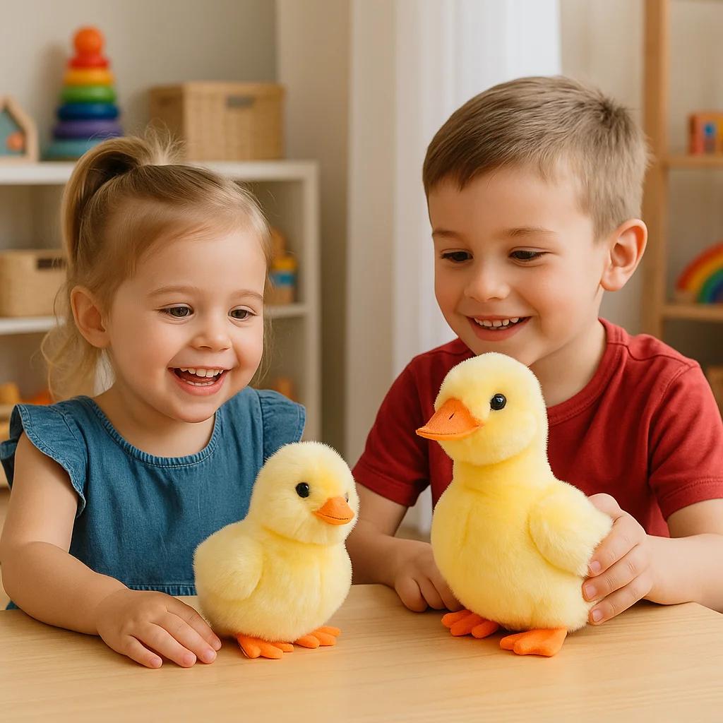 Realistic Plush Chick and Duck Toy Children Gift Cute Animal Stuffed Toy Soft Safe