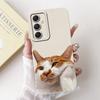 Phone Case For Samsung Galaxy A55 A54 5G Camera Shockproof Soft Liquid Silicone Bumper On Samsung A54 A 55 Funny Animals Meme
