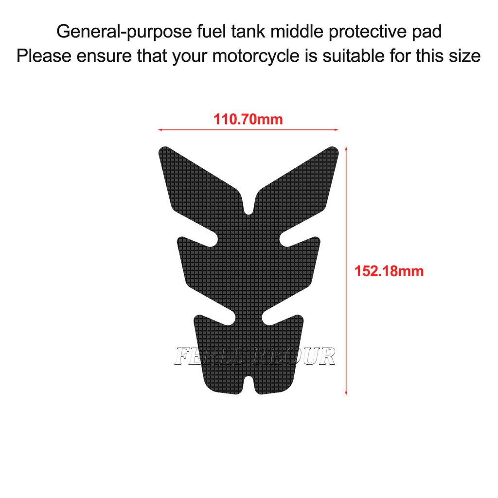 For YAMAHA MT-09 2021-2023 Rubber Motorcycle Tank Protector Anti Scratch Fuel Tank Pad Anti Slip Traction Grip Pad Decal