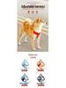 Adjustable Reflective Shiba Inu & Corgi Harness: Anti-Pull Leash Vest for Medium to Large Dogs