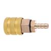 6mm 8mm Solid Brass Tire Valve Connector - Quick Connect Air Chuck Adapter for Car Inflator Pump & Air Compressor