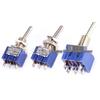 Rocker Switch MTS-102/103/202/203: Single/Double Pole, 3/6 Pins, 2/3 Positions