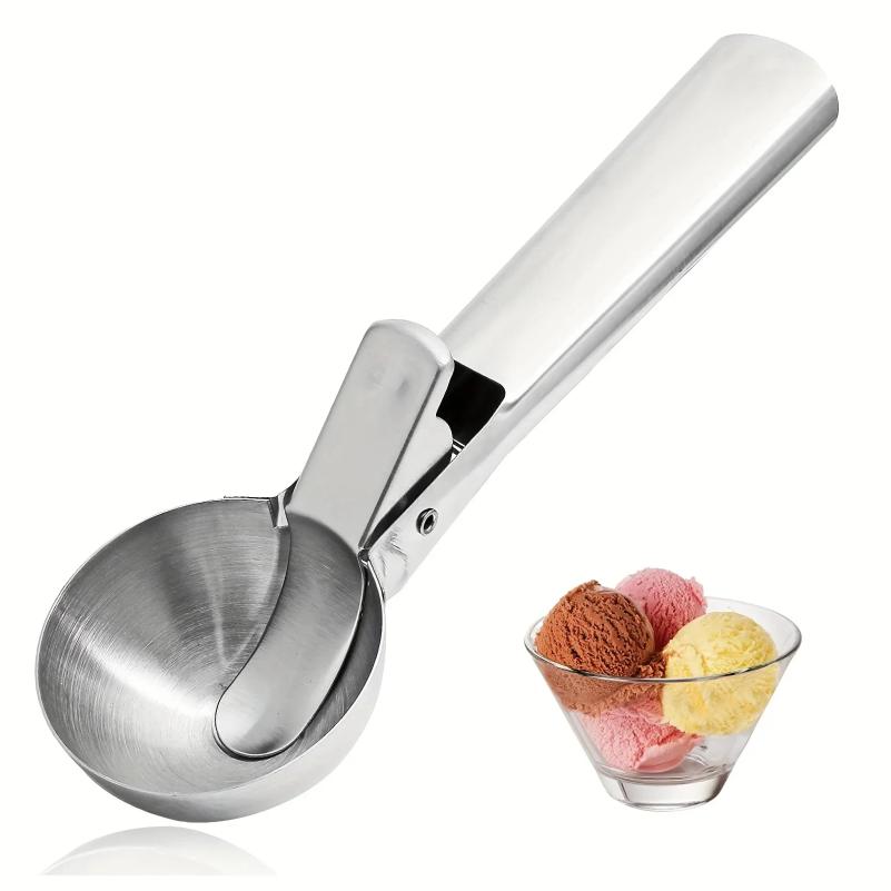 Multifunctional Ice Cream Scoops Stainless Steel Dual-Purpose Scoop Fruit Watermelon Spoon Ball Scoop Household Ice Cream Tools