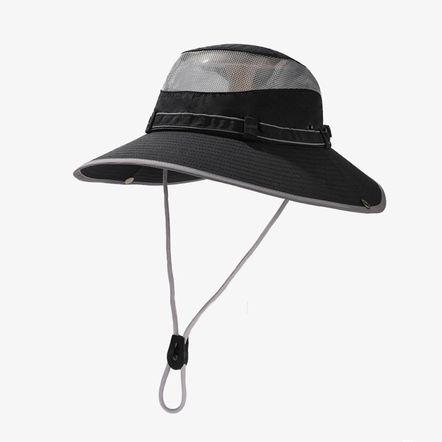 Chapéu de sol ao ar livre de secagem rápida à prova d'água Chapéu de montanhismo anti-ultravioleta masculino Chapéu de pescador com protetor solar feminino