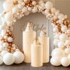 1-5Pcs Cylinder Stand Covers Spandex Pedestal Stand Covers For Party Wedding or Baby Shower Event Decor (only cloth covers)