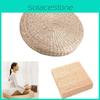 Eco-friendly Hand-woven Tatami Floor Pillow With Soft Sponge Filling For Comfort