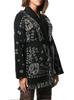 European & American Thick Knit Tassel Cardigan - Autumn/Winter Medium-Long Loose Jacquard Wool Sweater Coat