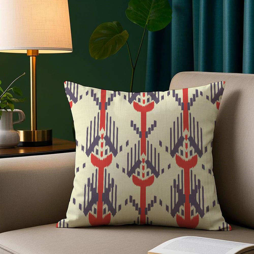 

Наволочка з принтом натурального тканинного візерунка, коротка плюшева наволочка для подушки, квадратні декоративні чохли для подушок на диван, домашній декор 12x12Inch