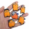 12PCS Cartoon Monster chainsaw creature Shoe Charm  PVC Decor Buckle Sandal Detachable Waterproof To Xmas Gift
