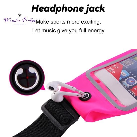 Waterproof Fanny Pack Adjustable Quick Release Zipper Closure Large Capacity Running Waist Belt
