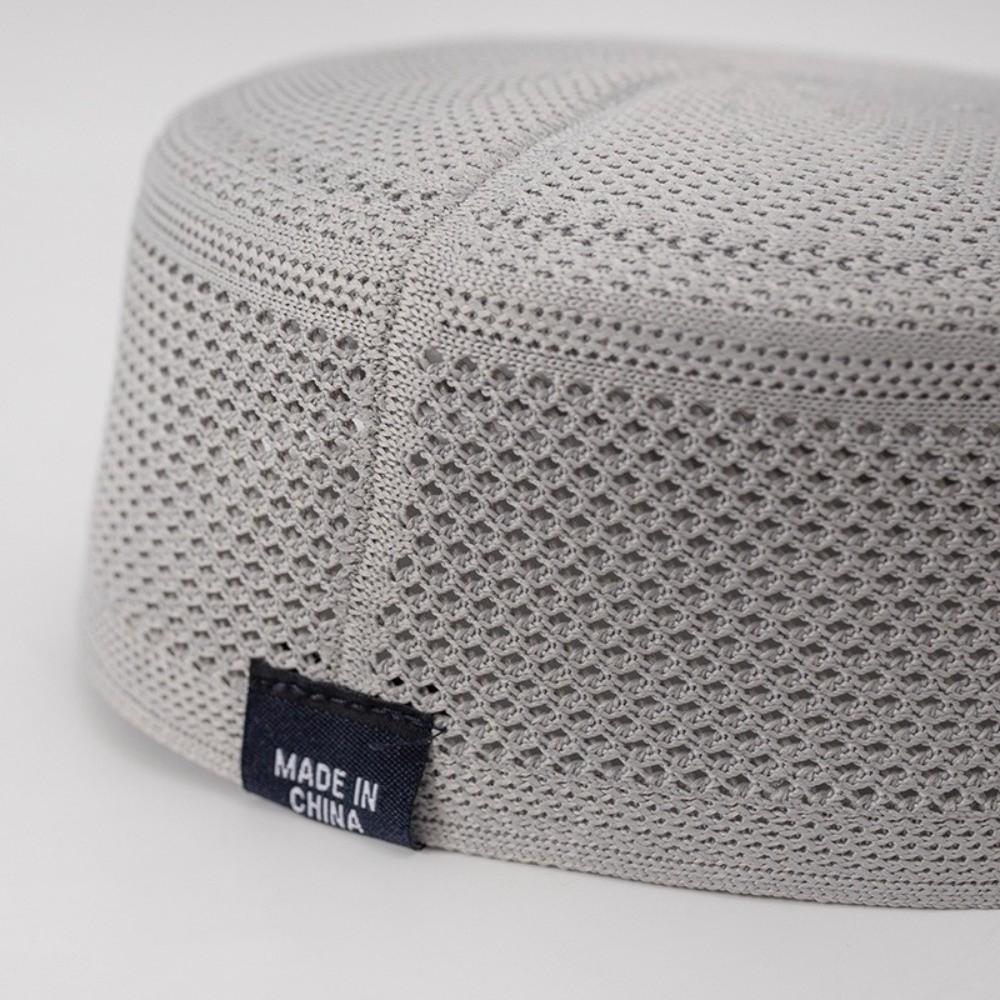 Mesh Muslim Caps Flat Top Summer Hat New Islamic Hat Men