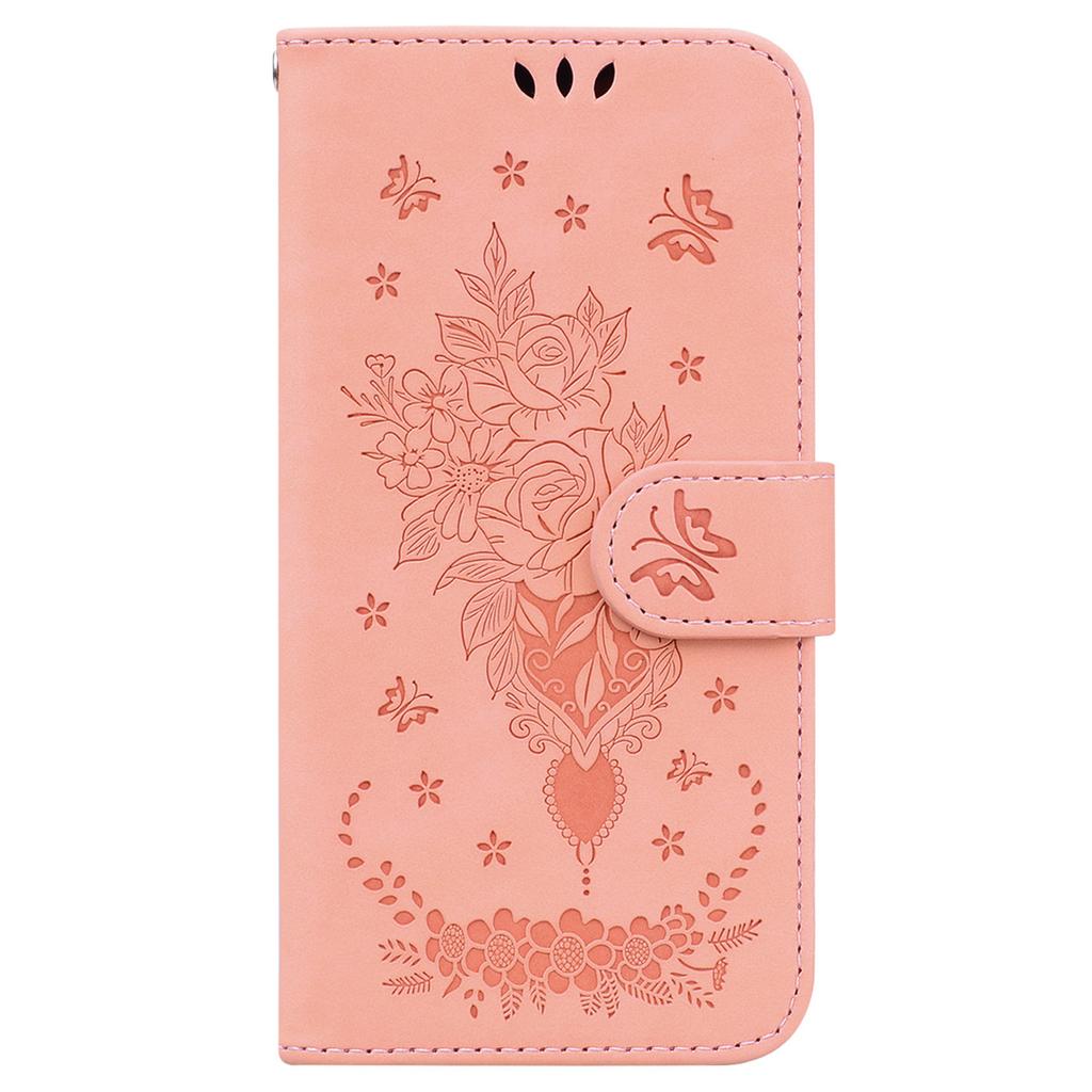For Google Pixel 9/Pixel 9 Pro Case Flower Pattern Shockproof Leather Folio Phone Cover