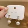 Korean Dongdaemun Knotted Pearl Earrings - Elegant Summer Versatile Design