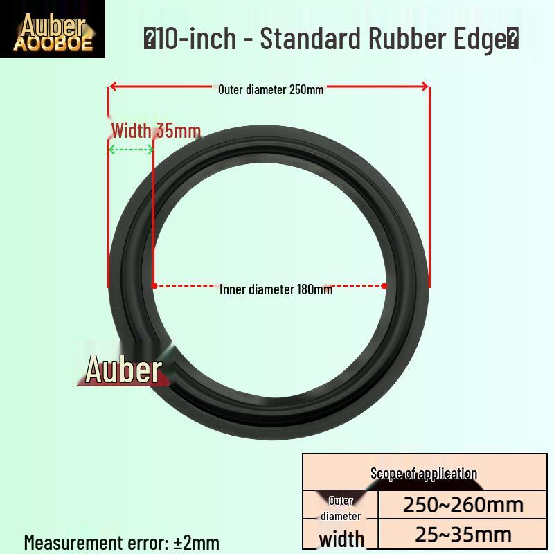 Audio Speaker Rubber Edge Repair Rings: 3/4/5/6.5/8/10/12 Inch Replacement