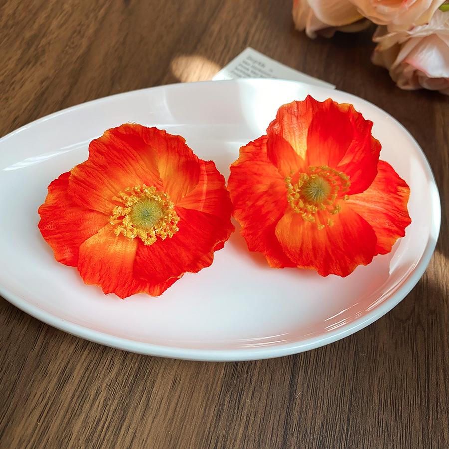 Spring and summer fabric flower earrings fashion super fairy design stud earrings high sense sweet small fresh earrings women