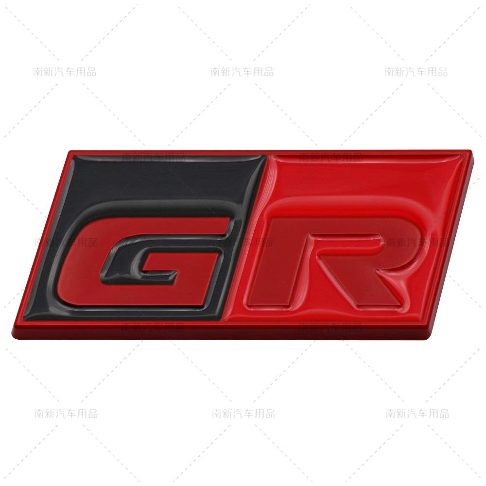 Car Sticker GR Sport Decal Front Hood Grille Emblem Badge for Toyota HV YARiS RZ RC RS Prius Lexus Harrier GRMN Logo Stickers